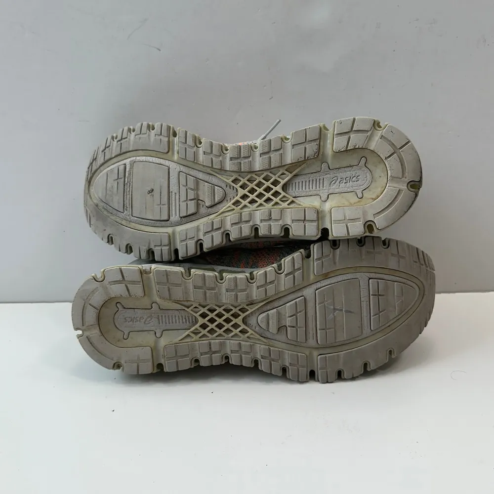 Asics Gel-Quantum 360 Knit Running Shoes Athletic Gym Gray Orange Women's Size 9 - Image 9