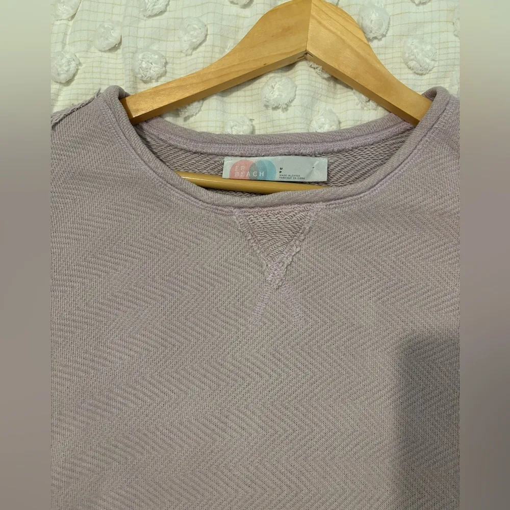 Free People Best Coast Cotton Oversized Tunic in Dust Lavender - Image 6