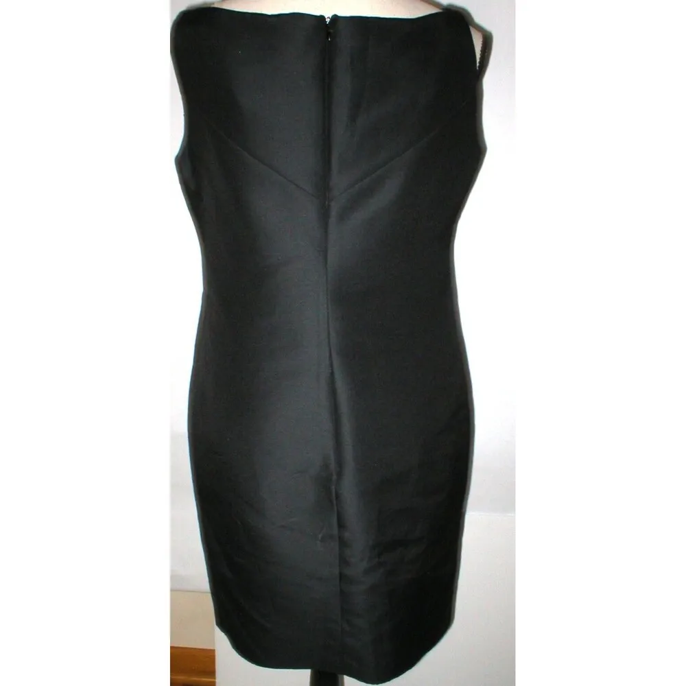 New Womens NWT Designer Valentino 10 LBD Black Dress Sleeveless Italy Gorgeous - Image 3