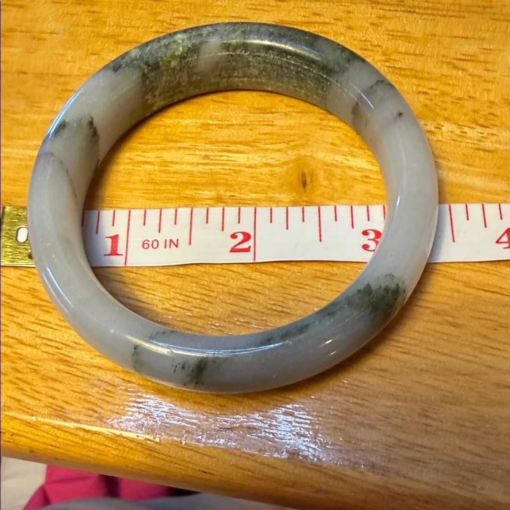 Multicolor Jade Bangle Bracelet Green - Image 5