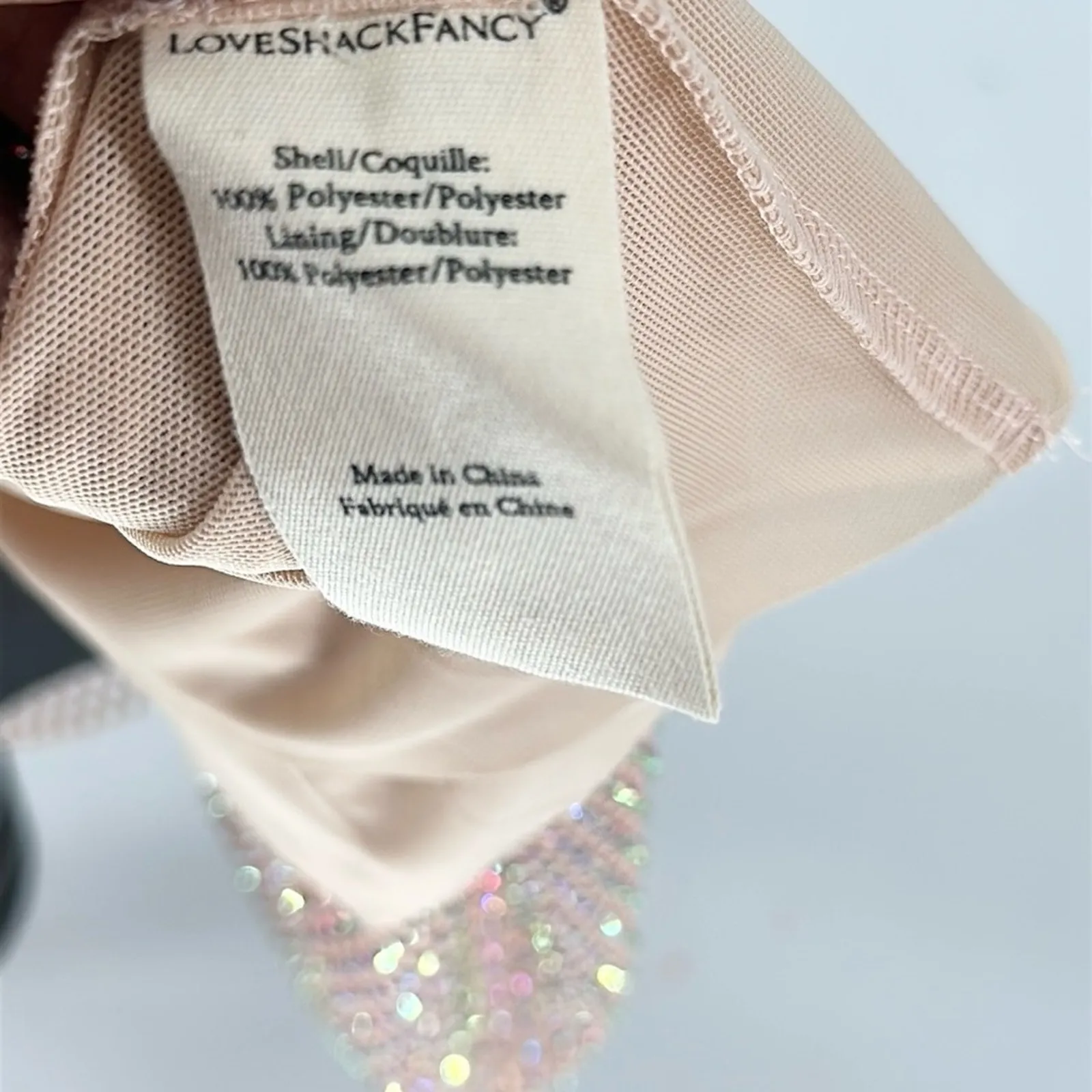 LoveShackFancy Calvert Beaded Crystal Embellished Mesh Maxi Dress Size 4 - Image 13