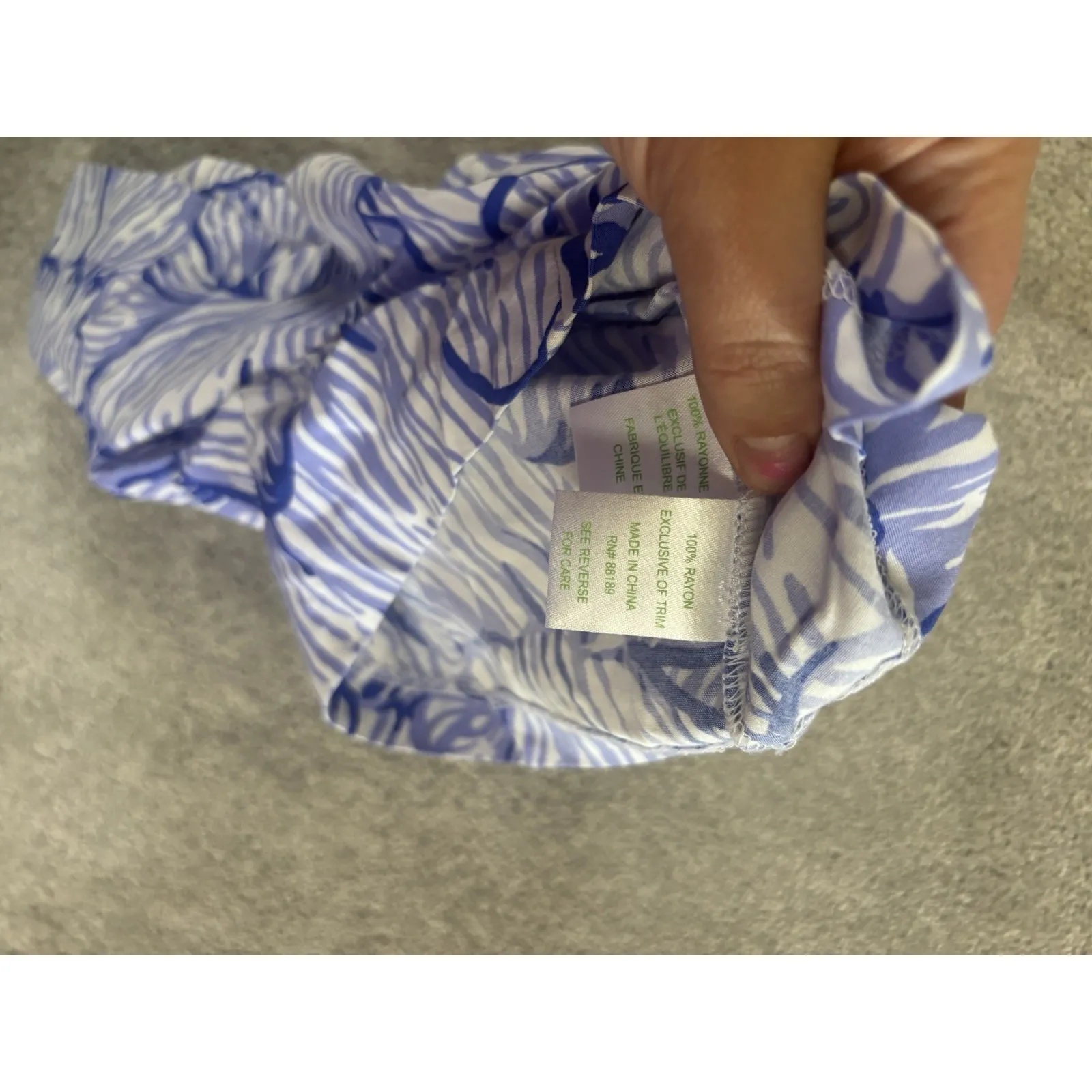 Lilly Pulitzer Sonya Rayon House Of Nemo Shorts White Palm Tree Fronds Size 4‎ - Image 4