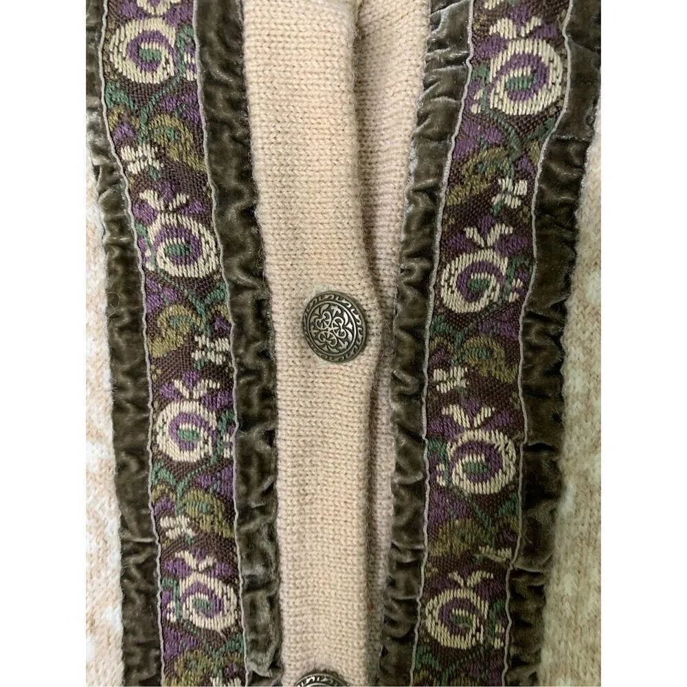 ICEWEAR 100% pure new wool sweater cardigan nordic icelandic women's size XL - Image 4