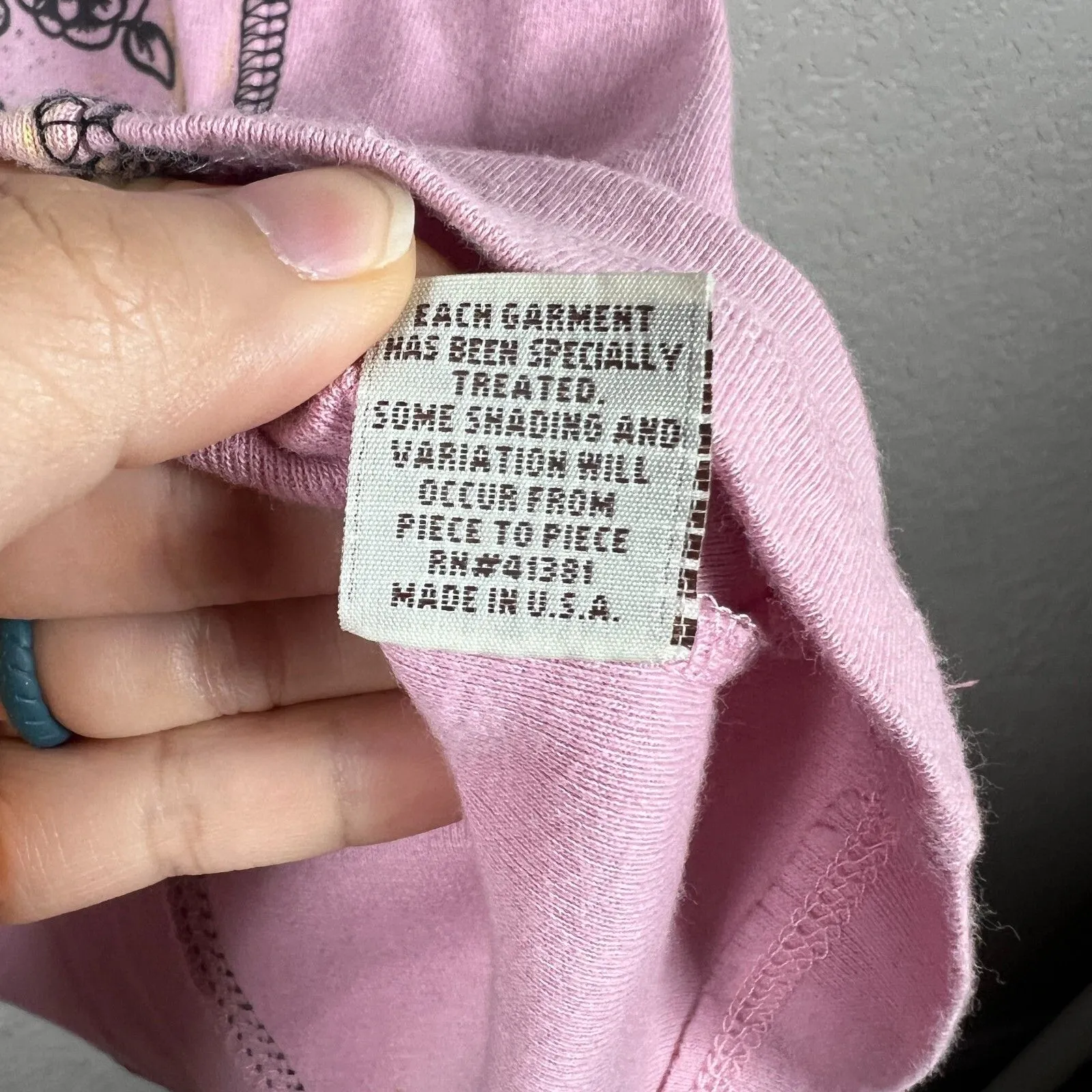 Vintage Vanilla Sugar Tshirt Top Womens Plus Fits L Y2K Hippie Punk Grunge Regal Pink Size L - Image 6