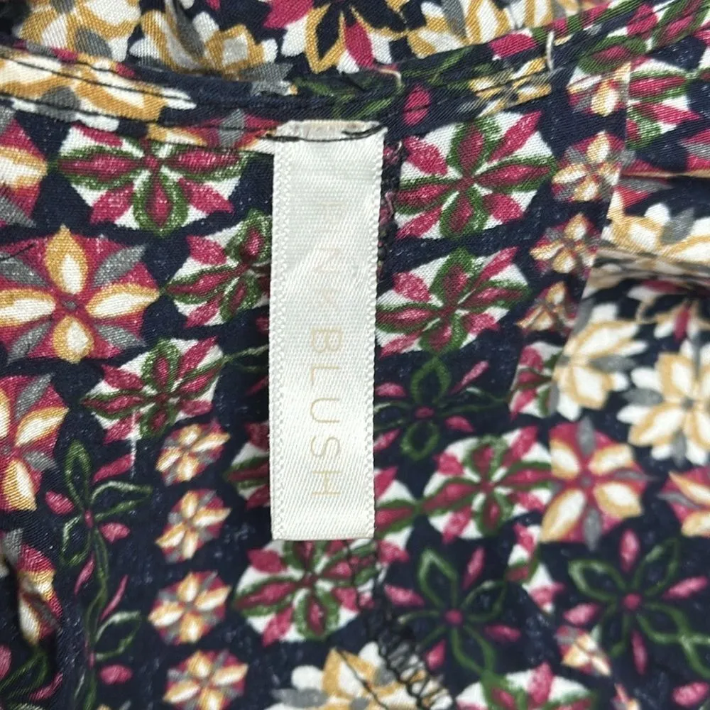 Pink Blush Floral Print Cocoon Style Kimono One Size - Image 5