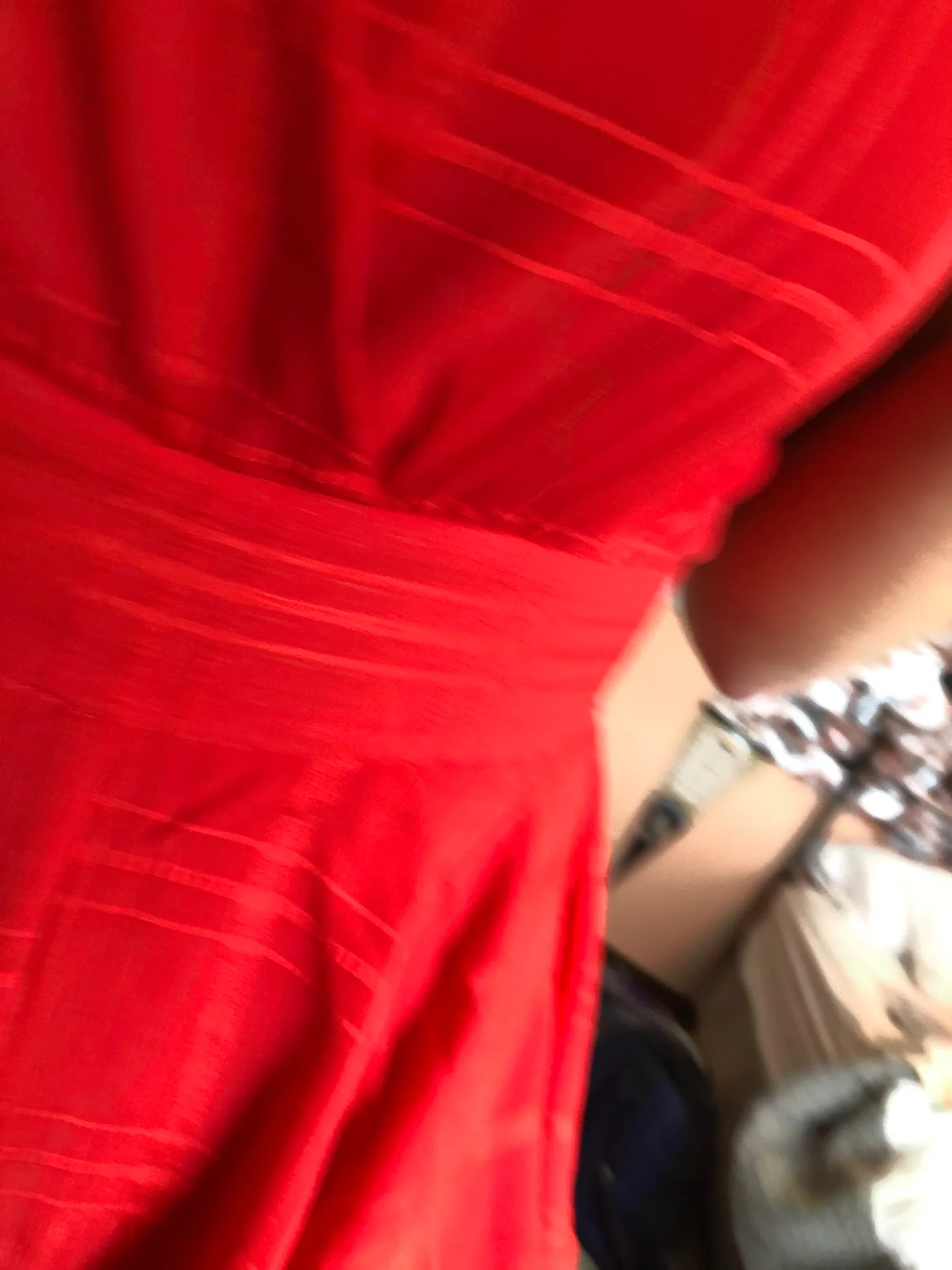 Pink Lily Red Ruffle Romper - Image 3