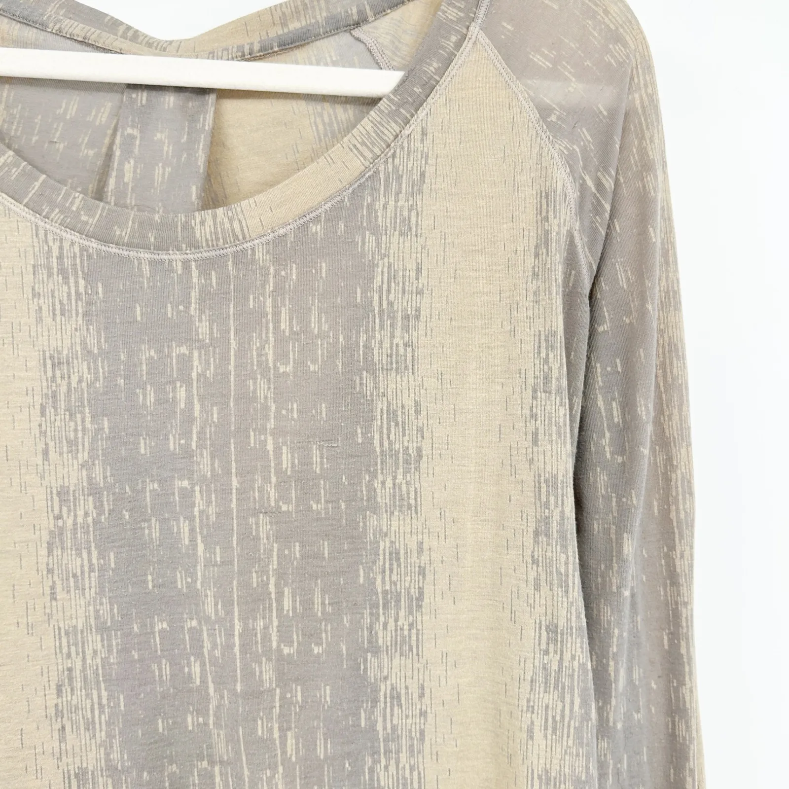 Lululemon Womens Salutation To Savasana Long Sleeve Lounge Burnout Yoga Top - Image 4