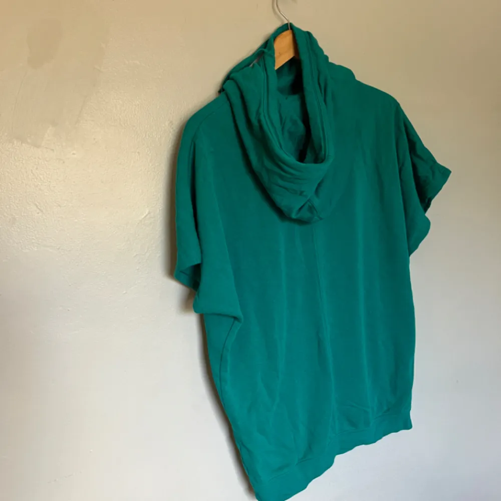 Nike Cowl Neck Knitted Short-Sleeve Pullover Teal Size S - Image 3