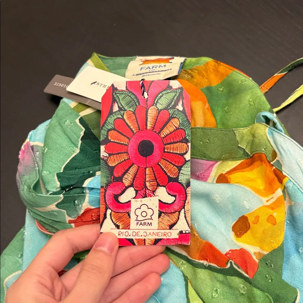 Anthropologie Farm Rio Tie-Waist Printed Dress - Image 8