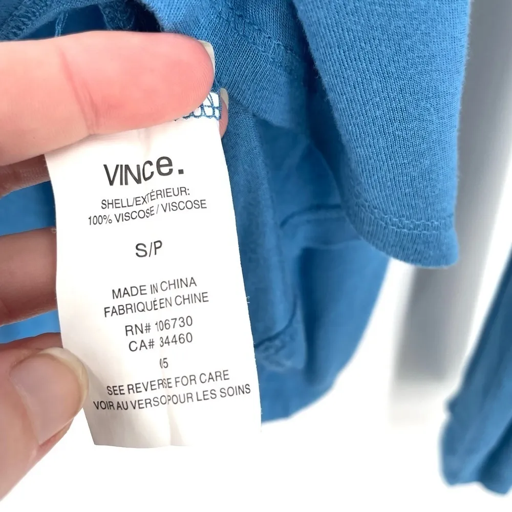 Vince Drop Shoulder Long Sleeve Blue Shirt - Image 6