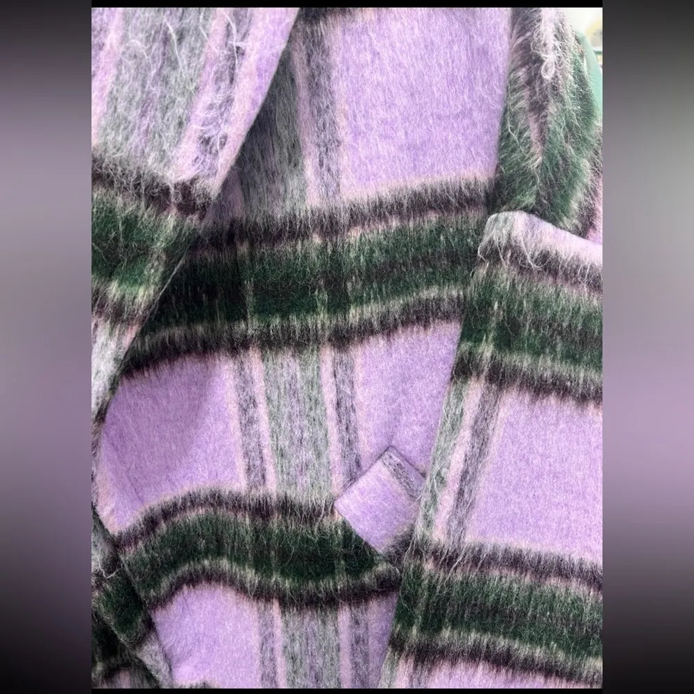 Purple Plaid Coat - Image 3