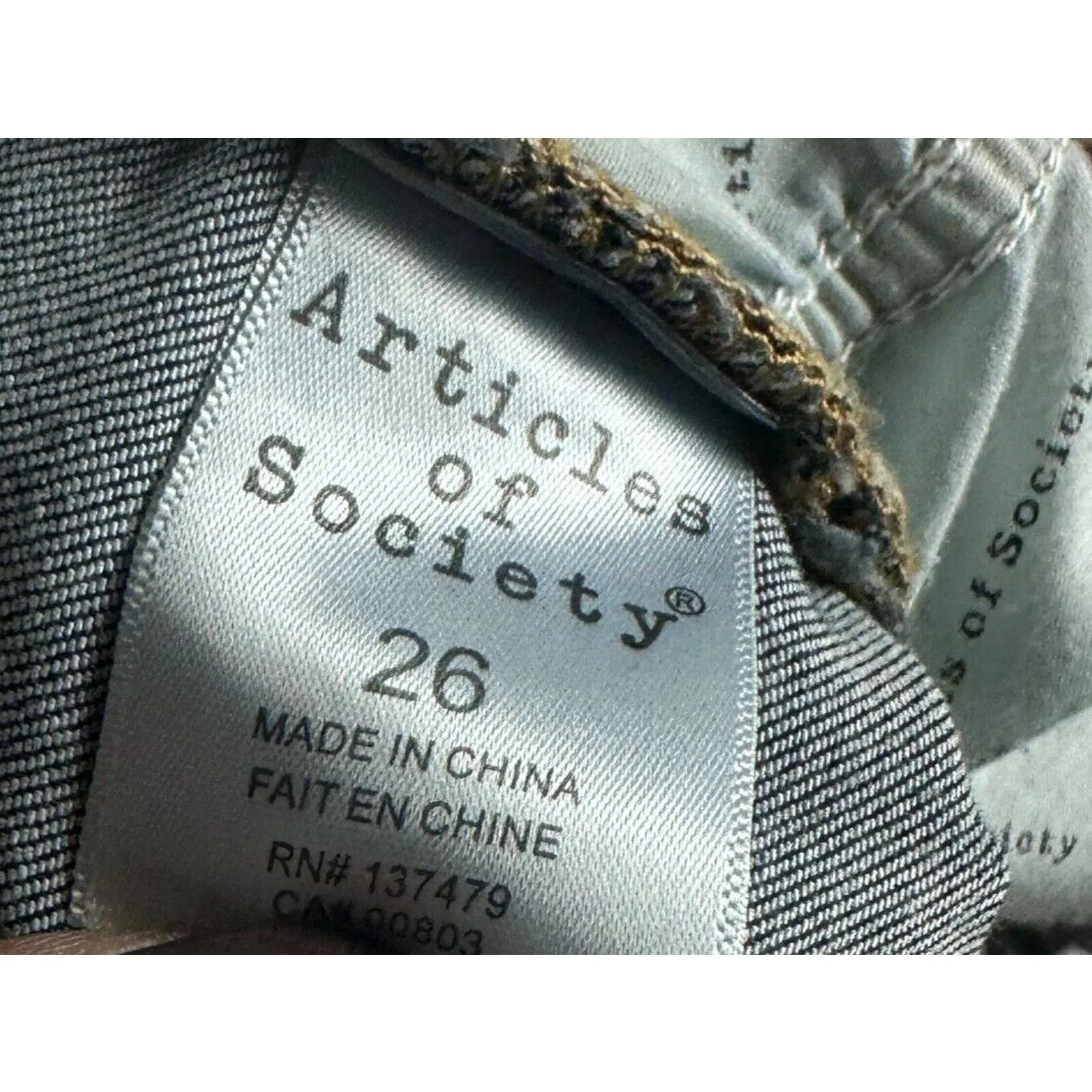 Articles Of Society Sarah Distressed Skinny Jeans‎ Sz 26 Prarie Grunge Rock Goth - Image 7