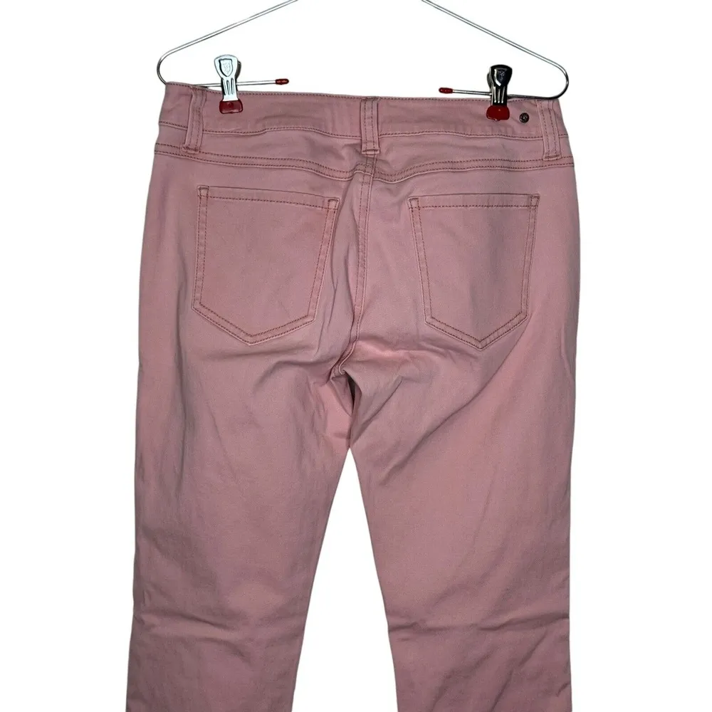 CAbi Women's Jeans Stretch Curvy Mid-Rise Skinny Pockets Casual Denim Pink Sz. 4 - Image 9