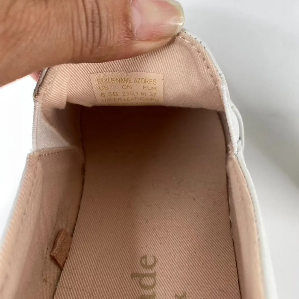 Kate Spade White Perforated Hearts Azores Slip On Shoes Size 6.5B NWOB - Image 7