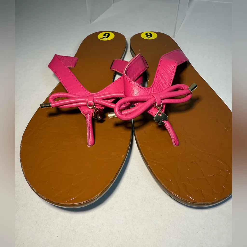 NEW Kate Spade "Charles" Flip-Flop
Women's Sz 9 Bow Pink Sandals
Thongs - Image 7