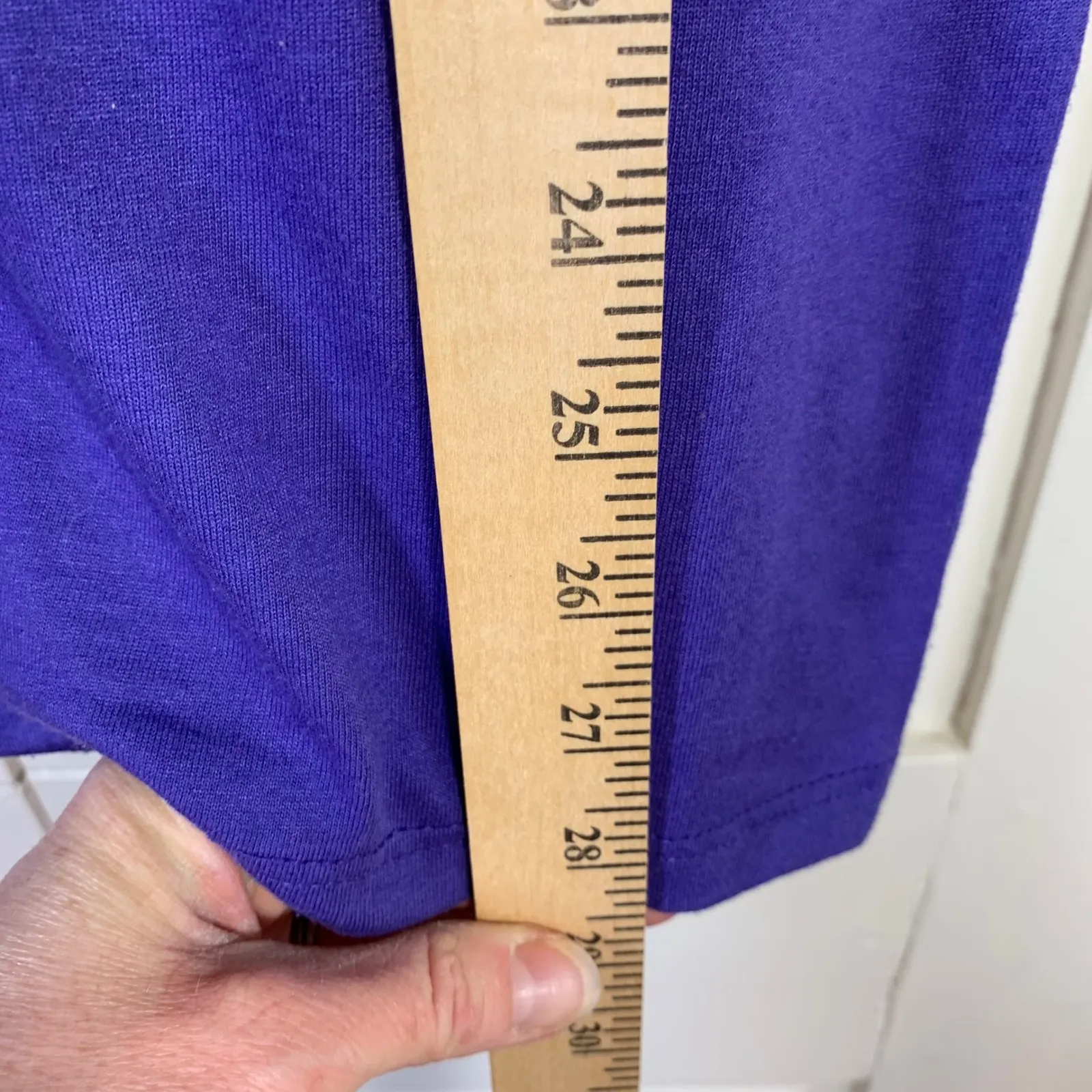 Vintage Sunbelt USA Tee Pelican Marsh Scene Rhinestone Art Purple Large Florida - Image 6