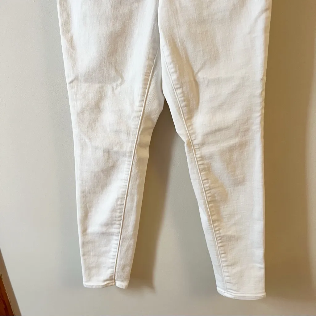 Athleta Sculptek Skinny Ankle Jeans White 530638-00 Size 2 Petite - Image 4