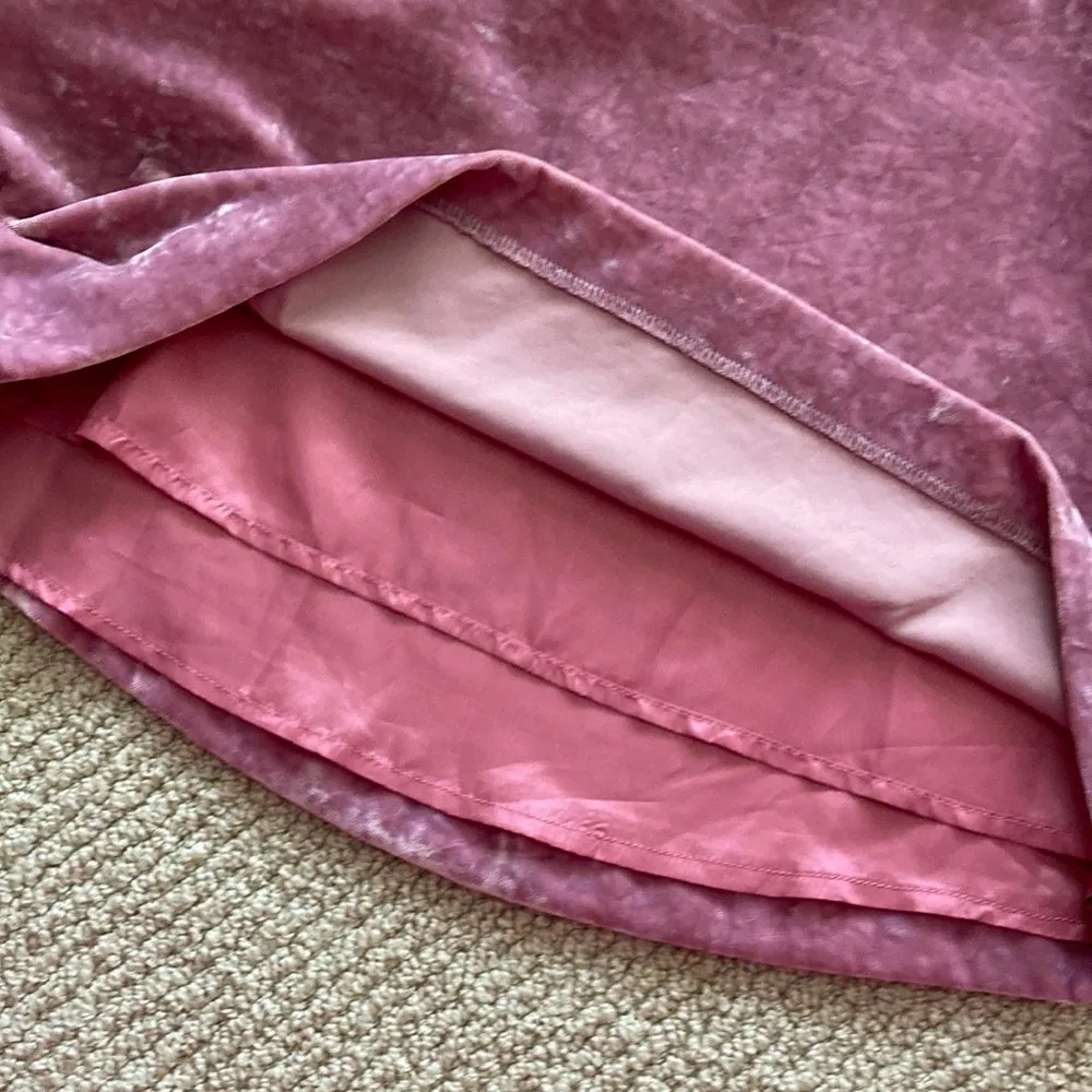 NEW J. Crew Pink Faux Velvet Ruffled Cami Tank Top Blouse Adjustable Lined NWT - Image 8