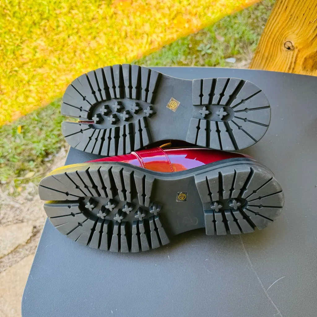 Raboesy Burgundy Patent Leather Split - Image 8