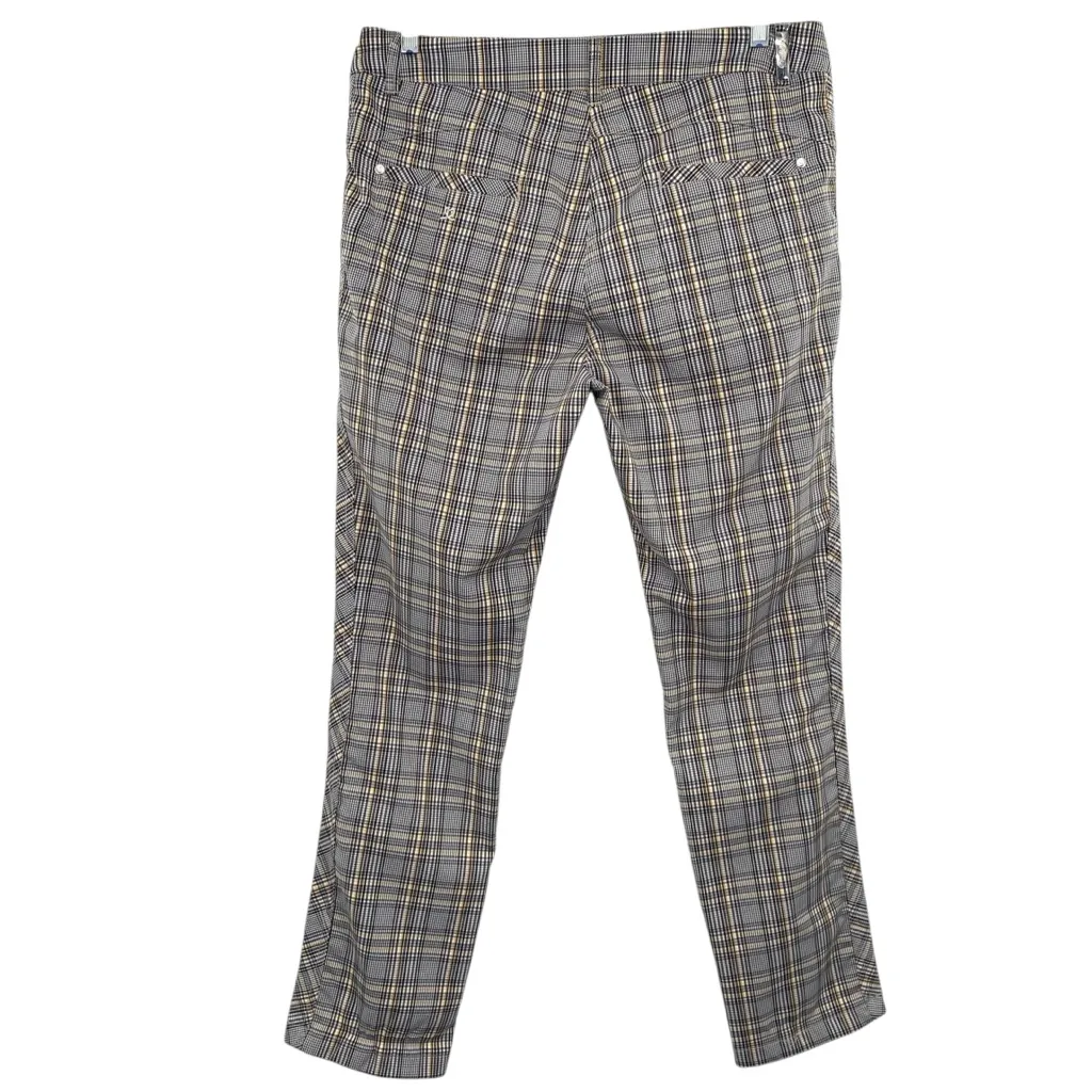 Daily Sports Of Sweden Performance Golf Pants Bumble Bee Plaid Size 12 - Image 6