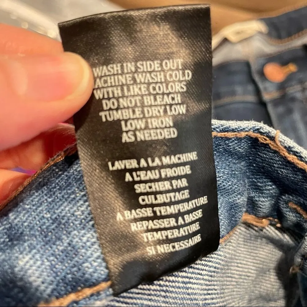 Blank NYC Zippered Front Distressed Denim Mini Skirt Jean Womens 24 Festival Zip - Image 7