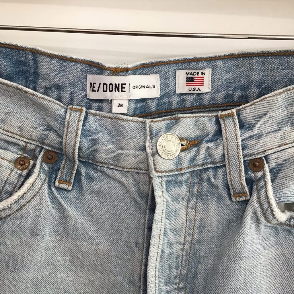 RE/DONE  Light Blue Distressed Jeans - Image 2