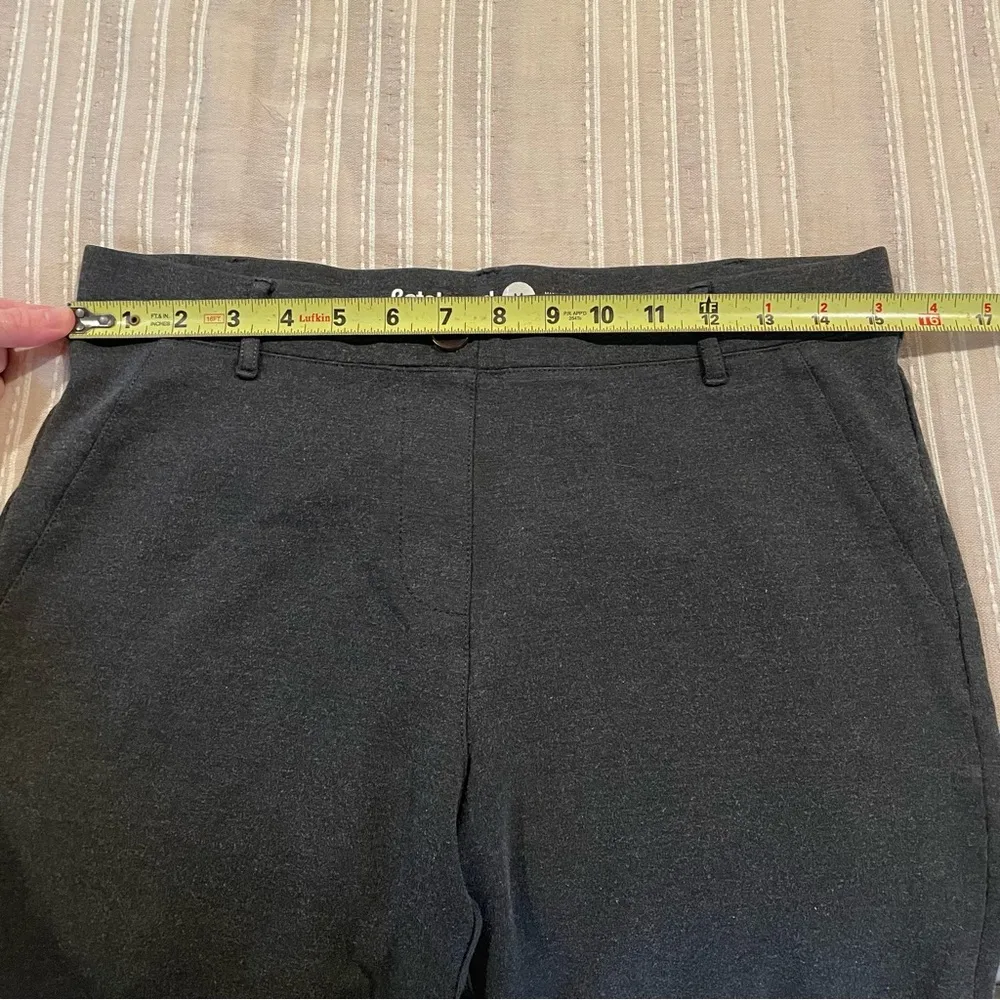 Classic Dress Pant Bootcut Pull On Yoga Pant in Charcoal Grey Medium - Image 8