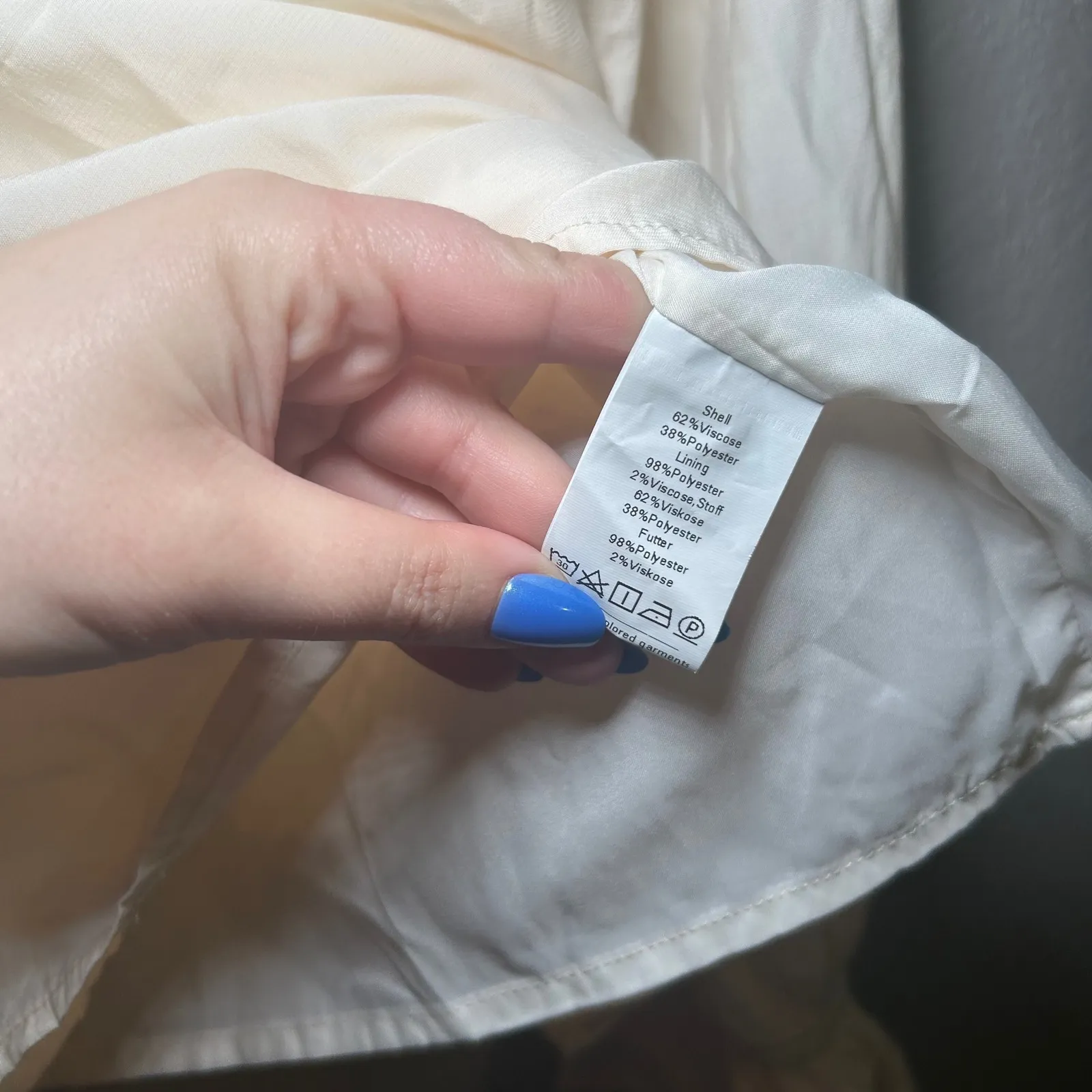 scarlet darkness beige ruffle long sleeve blouse women's large regency ren faire - Image 7