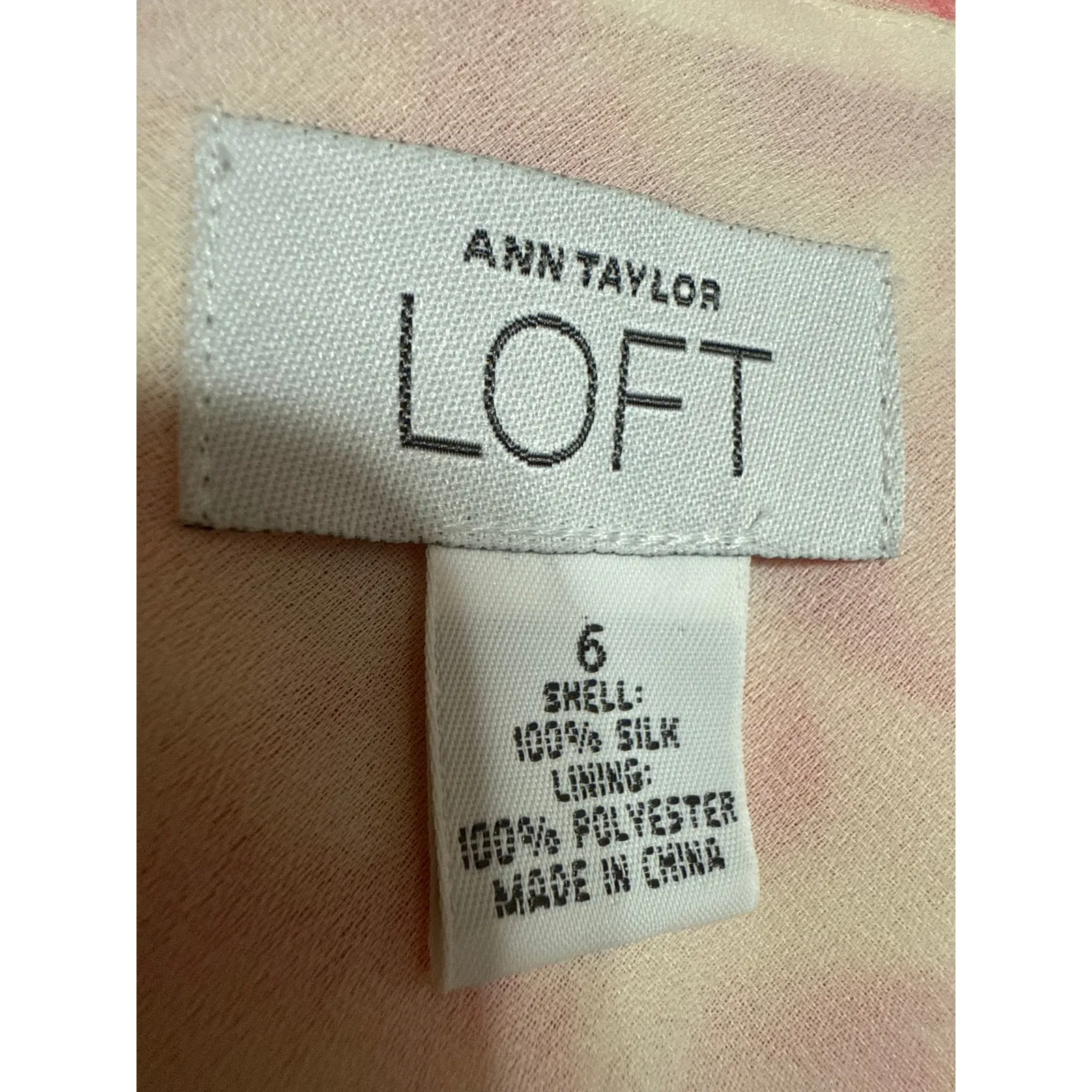 Ann Taylor LOFT Pink Floral 100% Silk Sleeveless Ruffle Mini Tank Dress Size 6 - Image 3