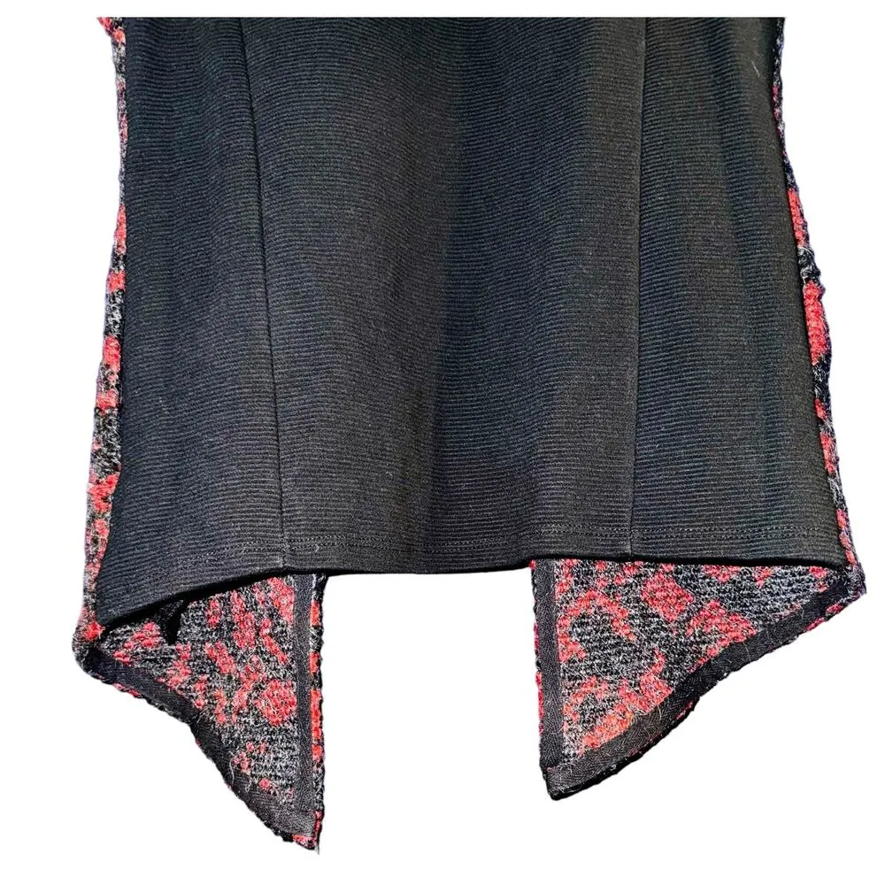 Anthropologie Dolan Wool Mohair Cardigan Vest Women's Size XS Artsy Lagenlook Red - Image 5