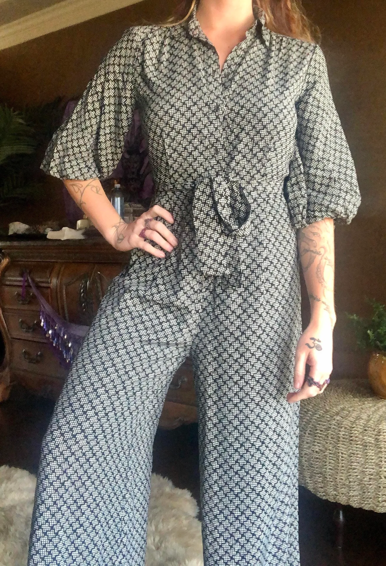 Jumpsuit Romper Unique Patterned - Image 2