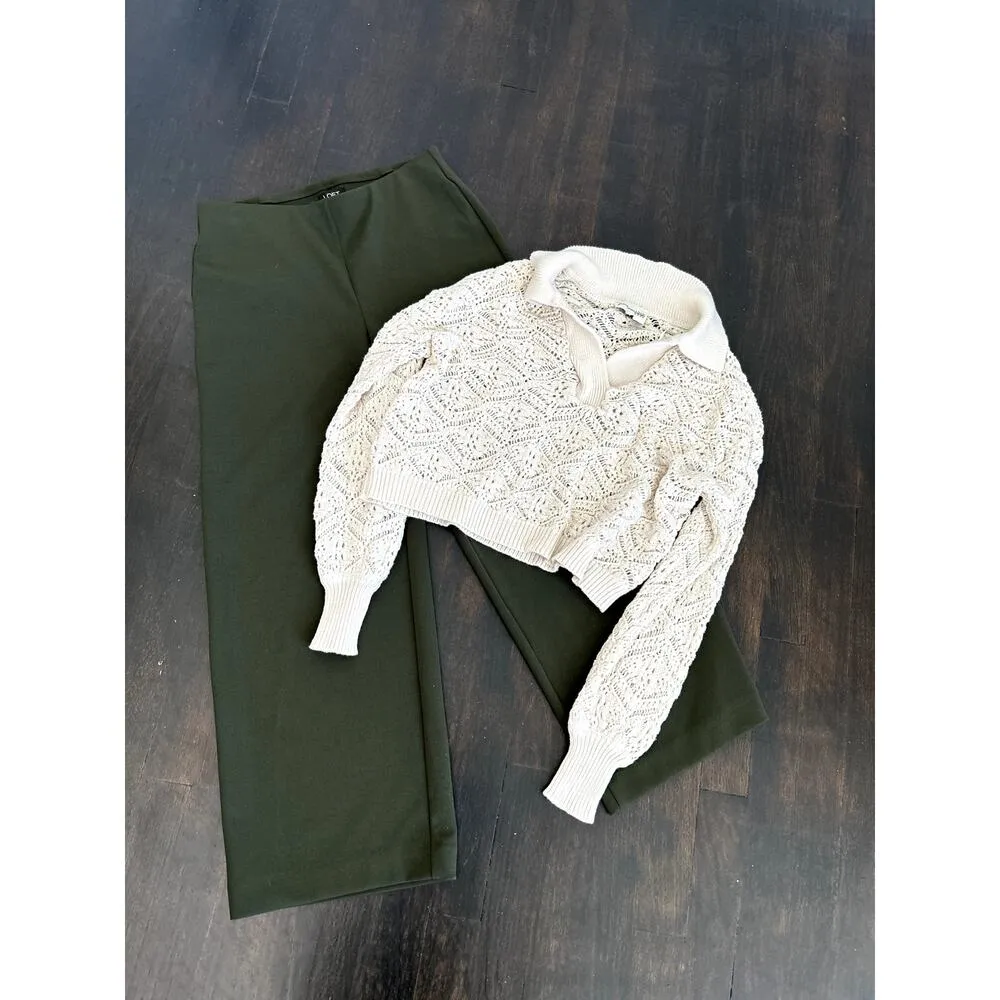 Freshman 1996 Cropped Crochet Sweater, size Small - Image 3