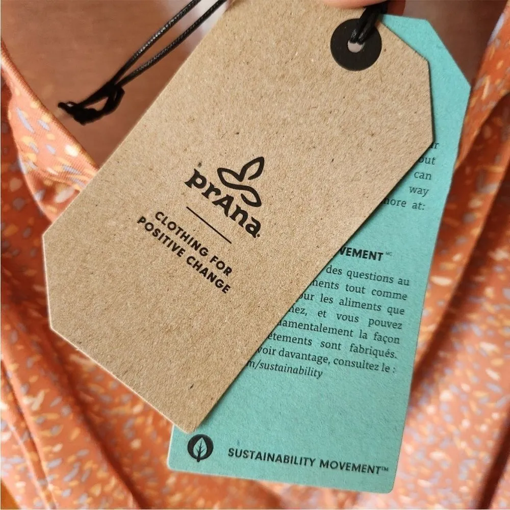 prAna NWT  sky path dress in baked apricot L - Image 10