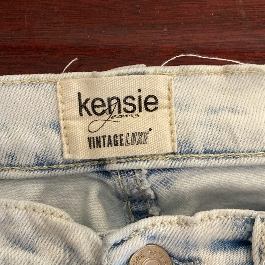 Kensie Vintage Luxe Acid Wash Light  Ripped Skinny Jeans Size 4/27 - Image 7