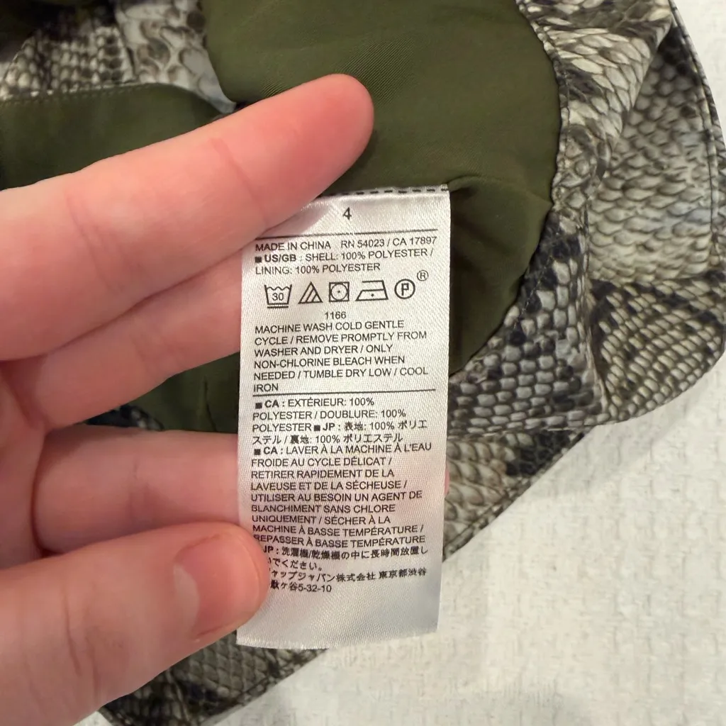 Banana Republic Snake Print 2-Piece Set Halter Top + Midi Skirt Size 4 / 4Petite - Image 13