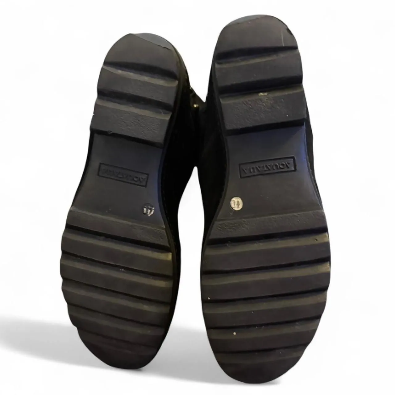 Aquatalia Women’s Black Suede faux Fur Lined Tall Boots Size 40 Waterproof Italy - Image 6