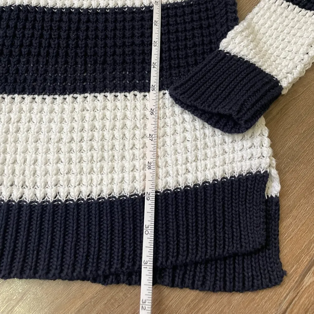 American Eagle NEW Striped Loose Knit Long Length Jeggings Sweater ~ Size L - Image 10