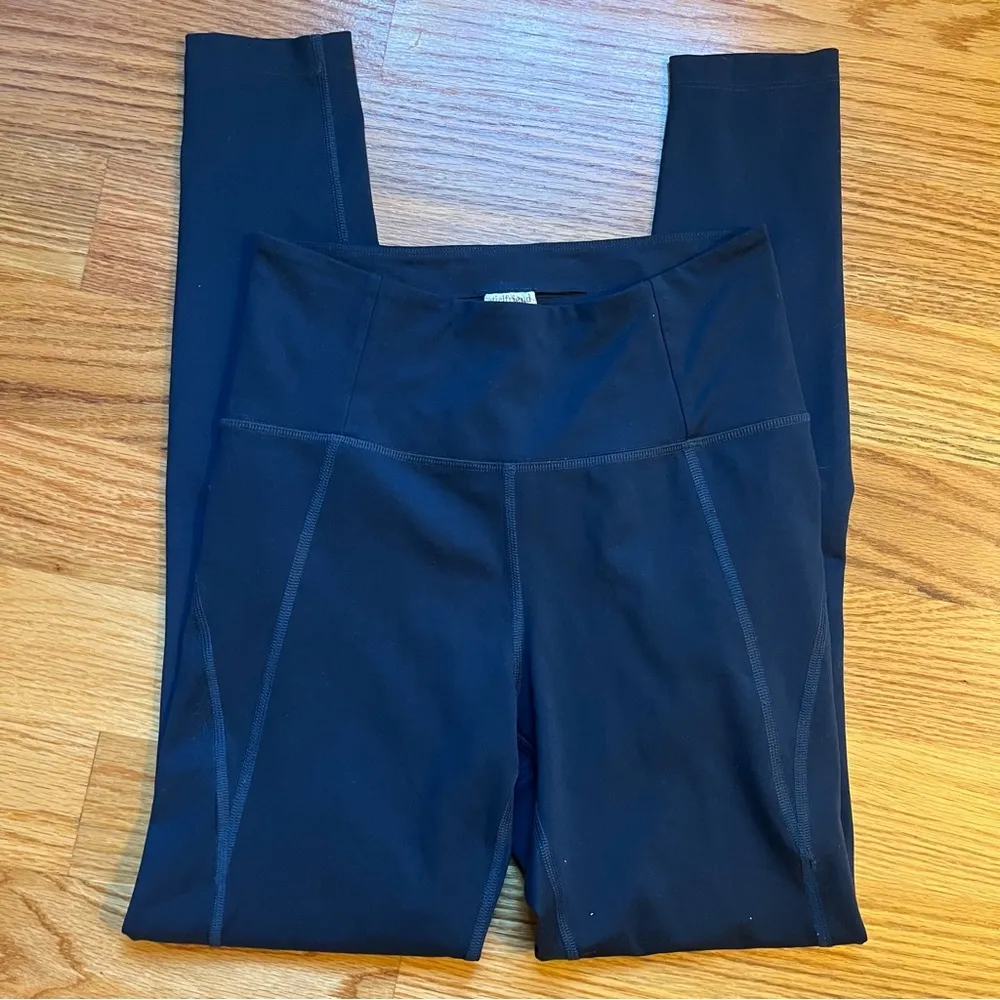 Girlfriend collective teal leggings size small - Image 2