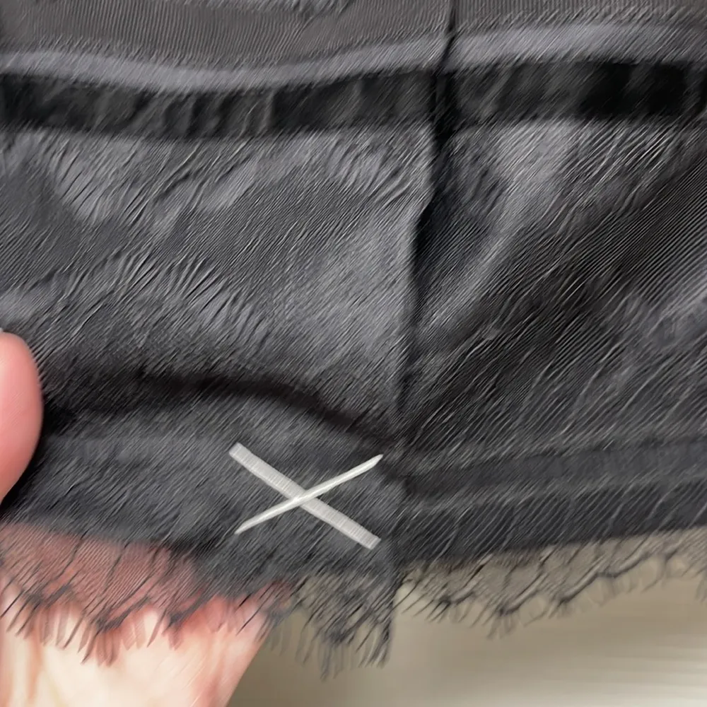 Talbots NWT Black Wool Lace Detail Skirt Size 4P - Image 4