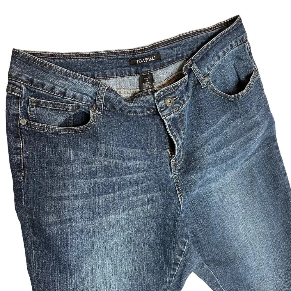 Roz & Ali Ankle Dark Wash Jeans - Image 3