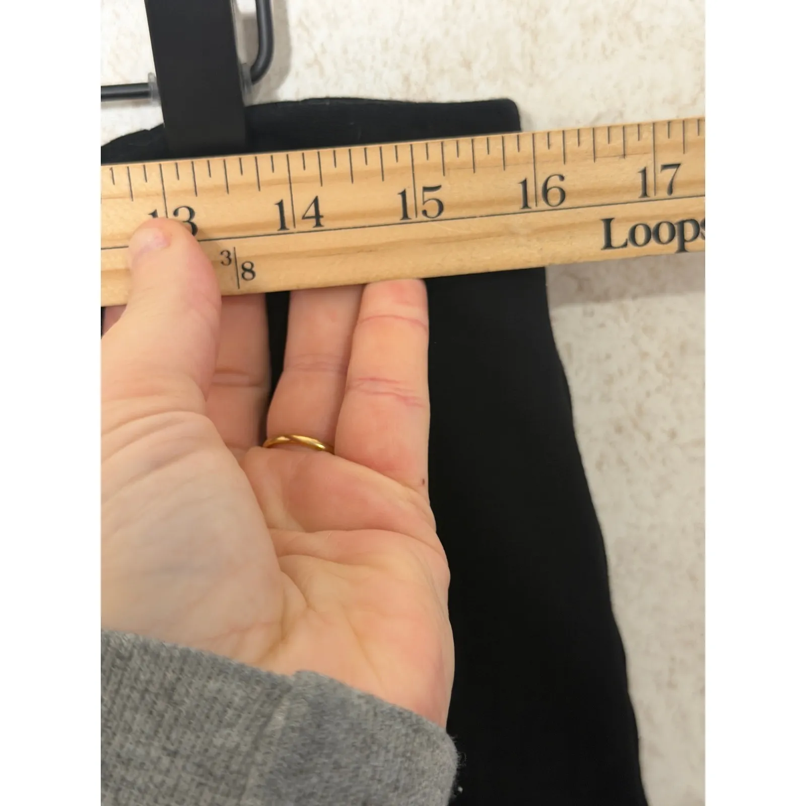 Eileen Fisher Pull On‎ Capsule Black Vicose Fabric Pencil Skirt Petite LG Career - Image 3