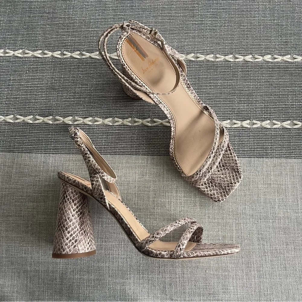 Sam Edelman Kia Block Heel Sandal Snake Print Womens Size 11 - Image 3