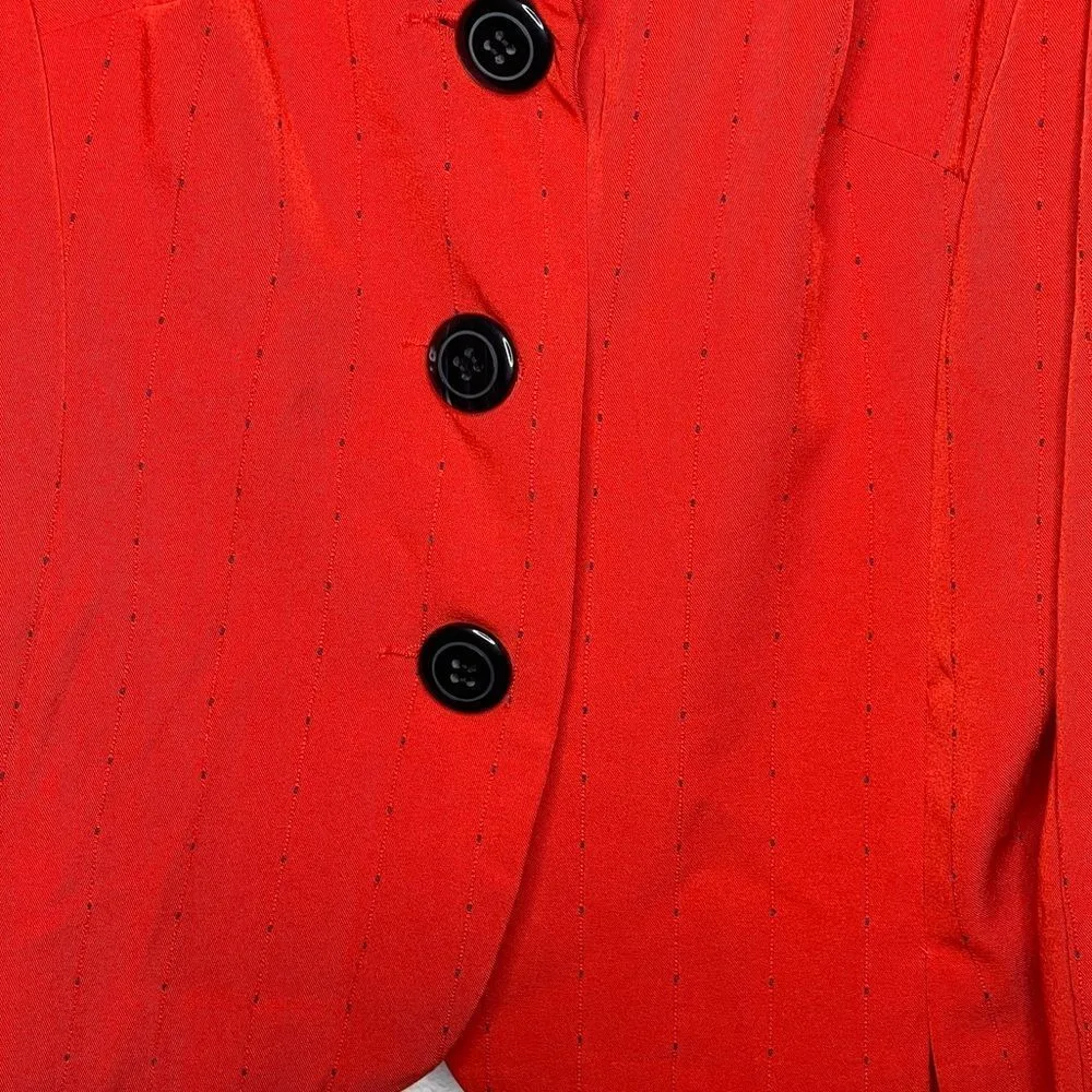 Vintage T. Milano Red Blazer‎ Size 12 - Image 3