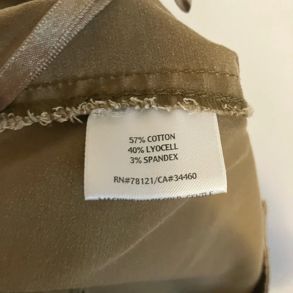 Eileen Fisher Brown Khaki Twill Utility Cargo Skirt - Image 7