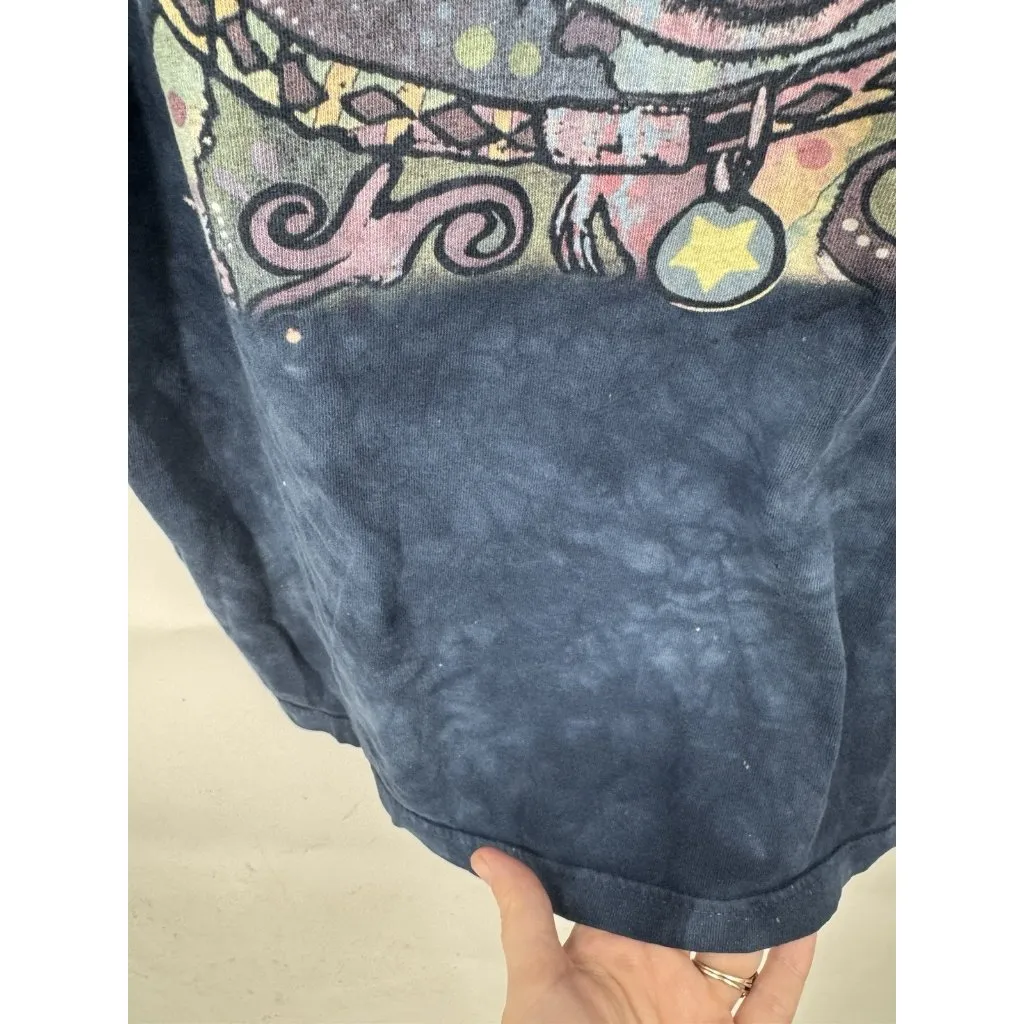 The Mountain Pit bull Graphic Short Sleeve Tee Women XXL Blue Retro Casual - Image 5