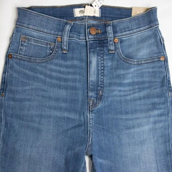 NEW Madewell 11" High-Rise Skinny Jeans in‎ Layne Was. Size 27 - Image 8