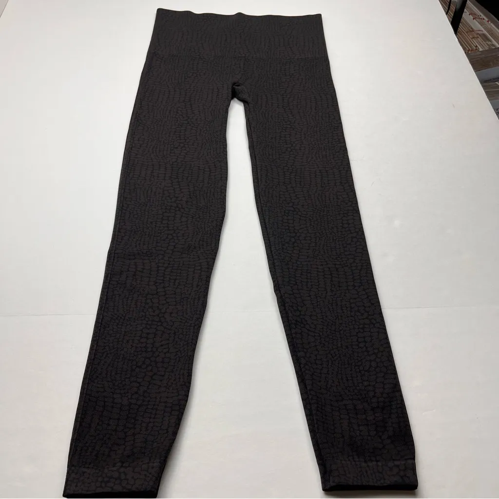 Spanx Womens Size XL Brown Animal Reptile Print Leggings‎ Stretch High Waist - Image 8