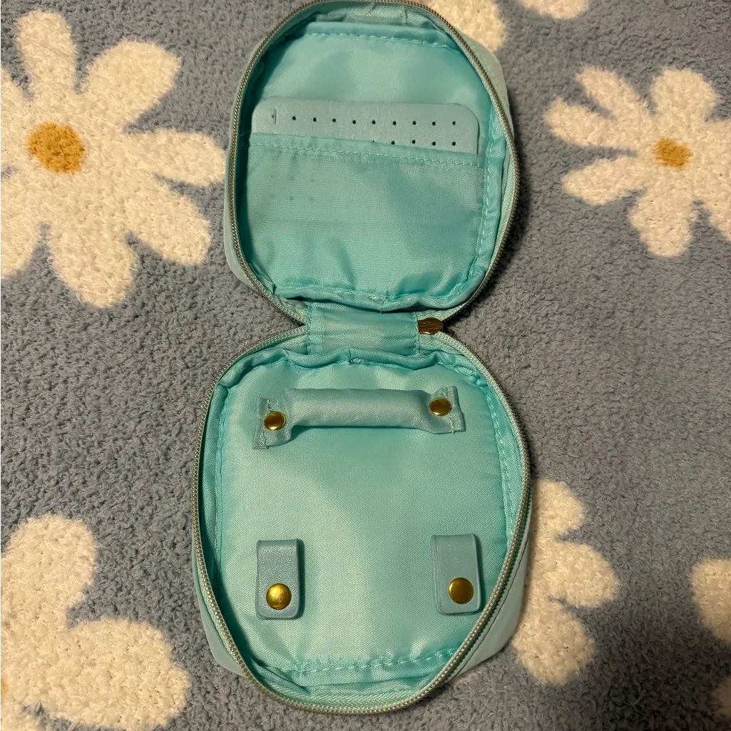 Carole Inc. Blue Mini Pouch with Patches - Image 3