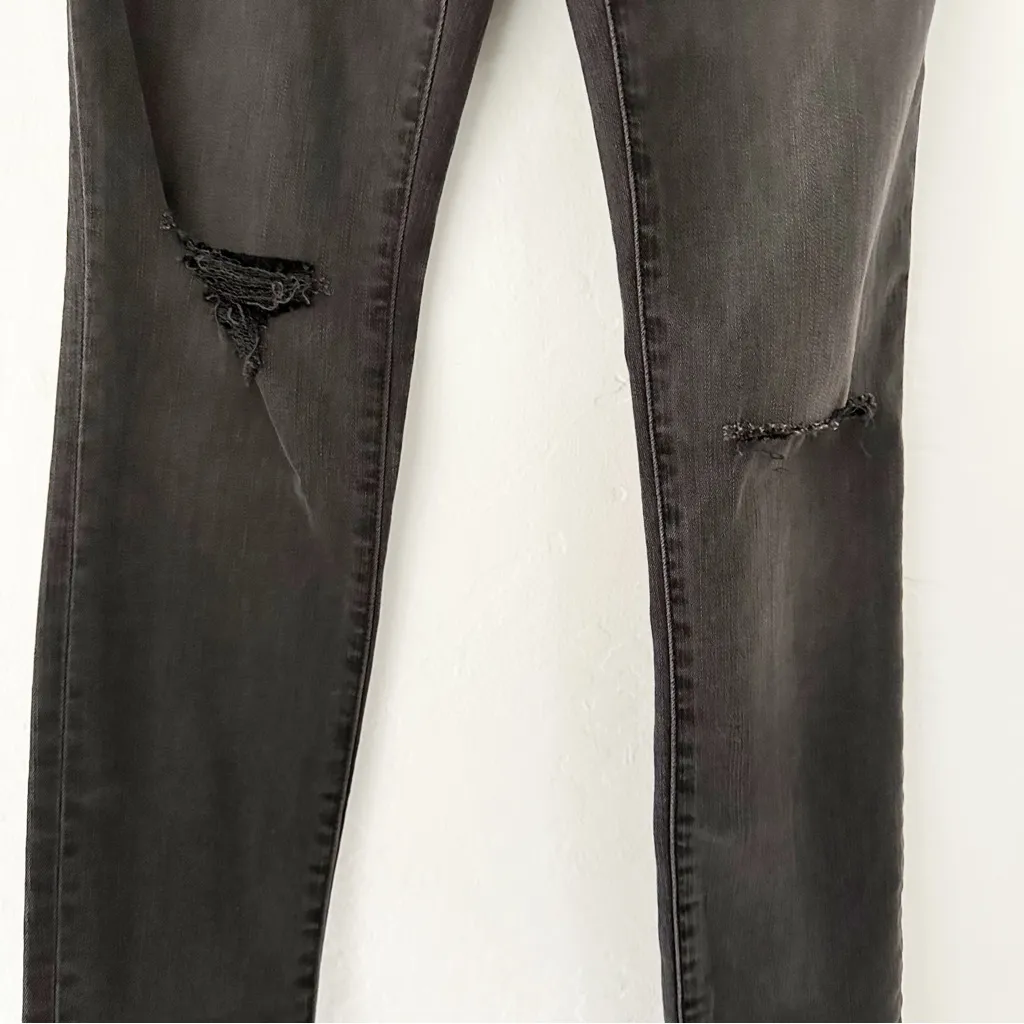 Madewell Maternity Over-the-Belly Skinny Jeans – Black Sea, Size 24 - Image 6