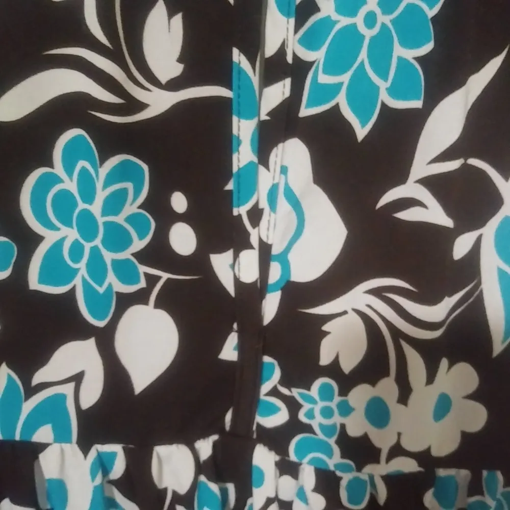 Cato L Brown Turquoise Halter Top - Image 3